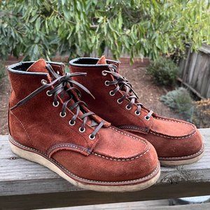 Red Wing Heritage 8810 Moc Toe Boots, Copper Suede, Men's Size 8